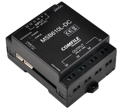  MSB610L-DC 전면 패널 및 단자 구성 